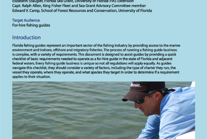 Basic Requirements For Florida Fishing Guides