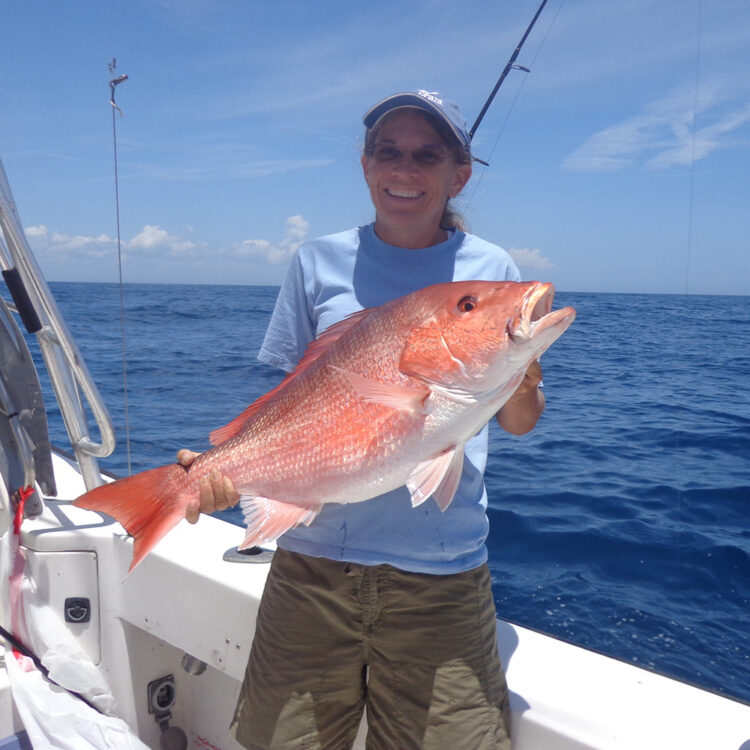 angler and red snapper