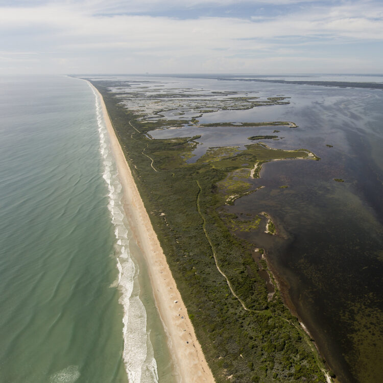 Indian River Lagoon drone shot