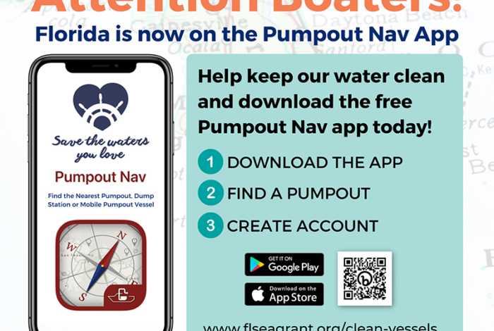 Sign for pumpout nav