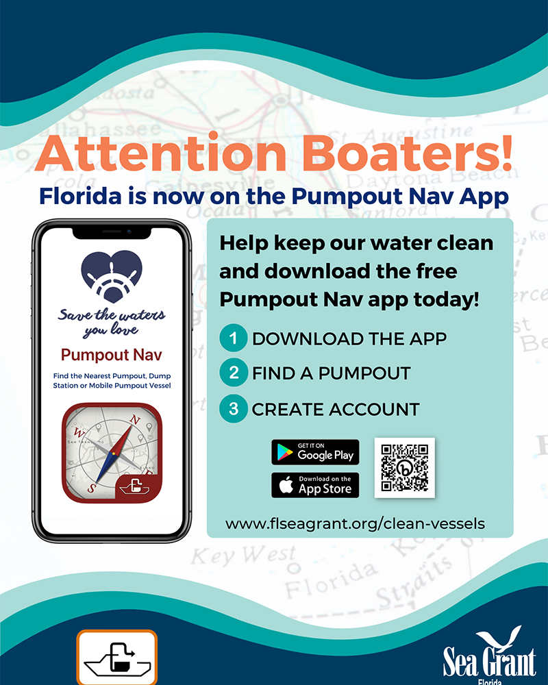 Sign for pumpout nav