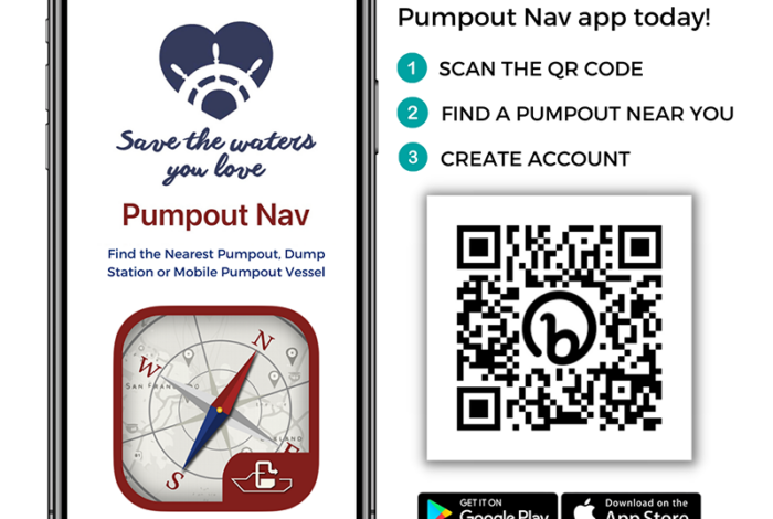 Sign for pumpout nav