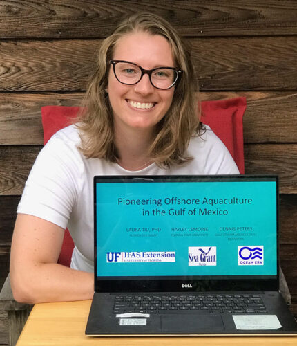 2022:  Harvest Intern Hayley Lemoine created a Manual for Aquaculture Permitting Pathway (MAPP), which provides a detailed timeline of Ocean Era’s experience pursuing federal permits for Velella Epsilon, the first net pen in federal waters. Learn more.
