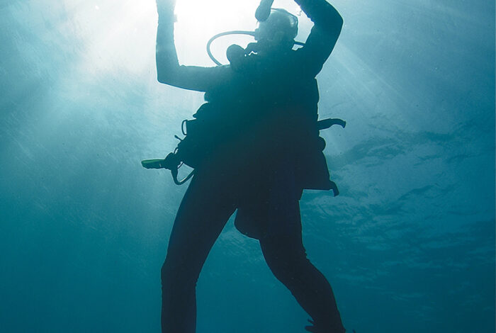 stock photo of scuba-diver