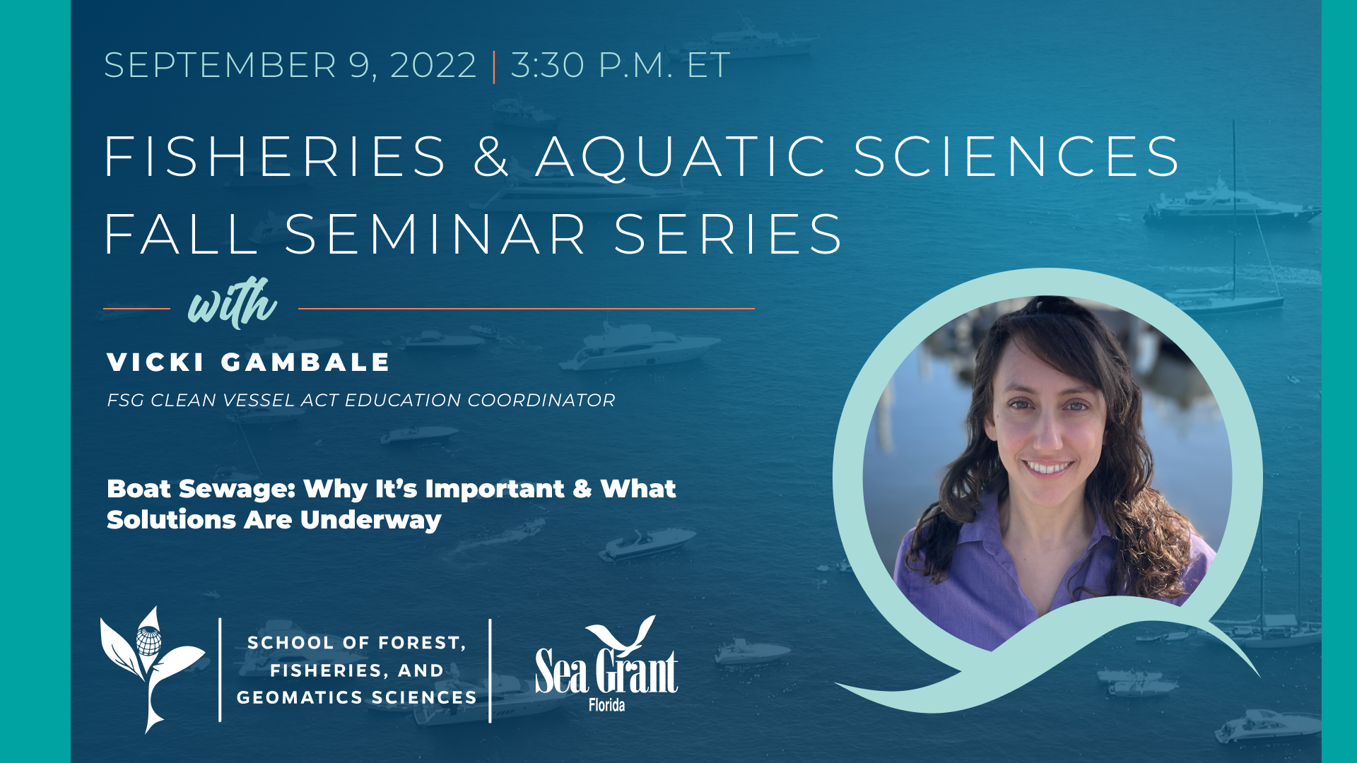 fisheries and aquatic sciences fall seminar series graphic