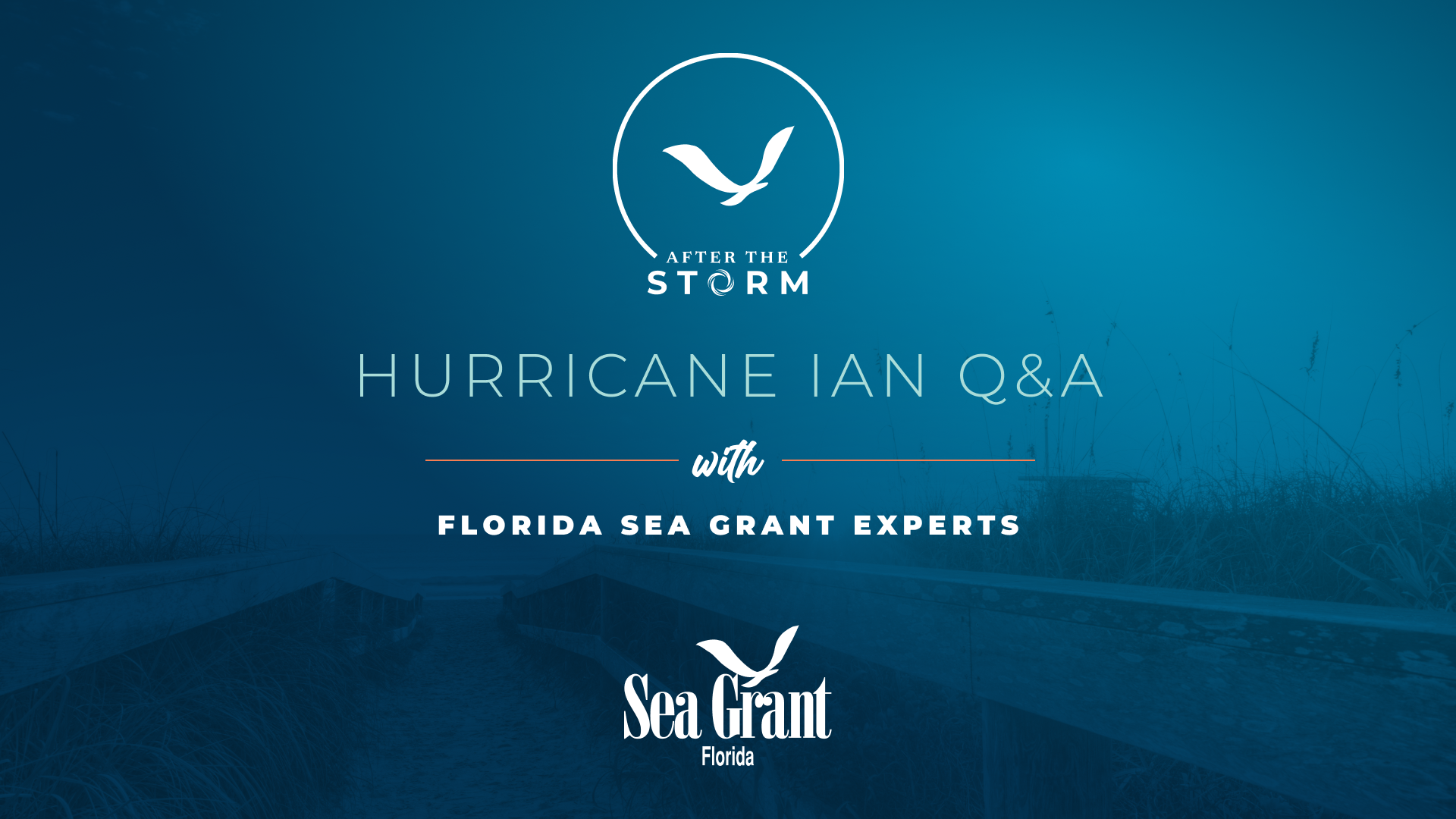 hurricane ian q&a with florida sea grant experts event graphic