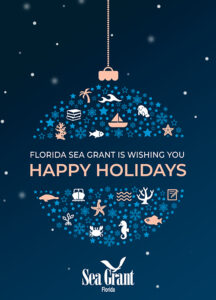 holiday card with the message 'Florida Sea Grant is wishing you Happy Holidays'