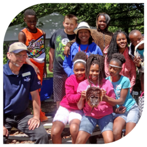 group of children posing for photo