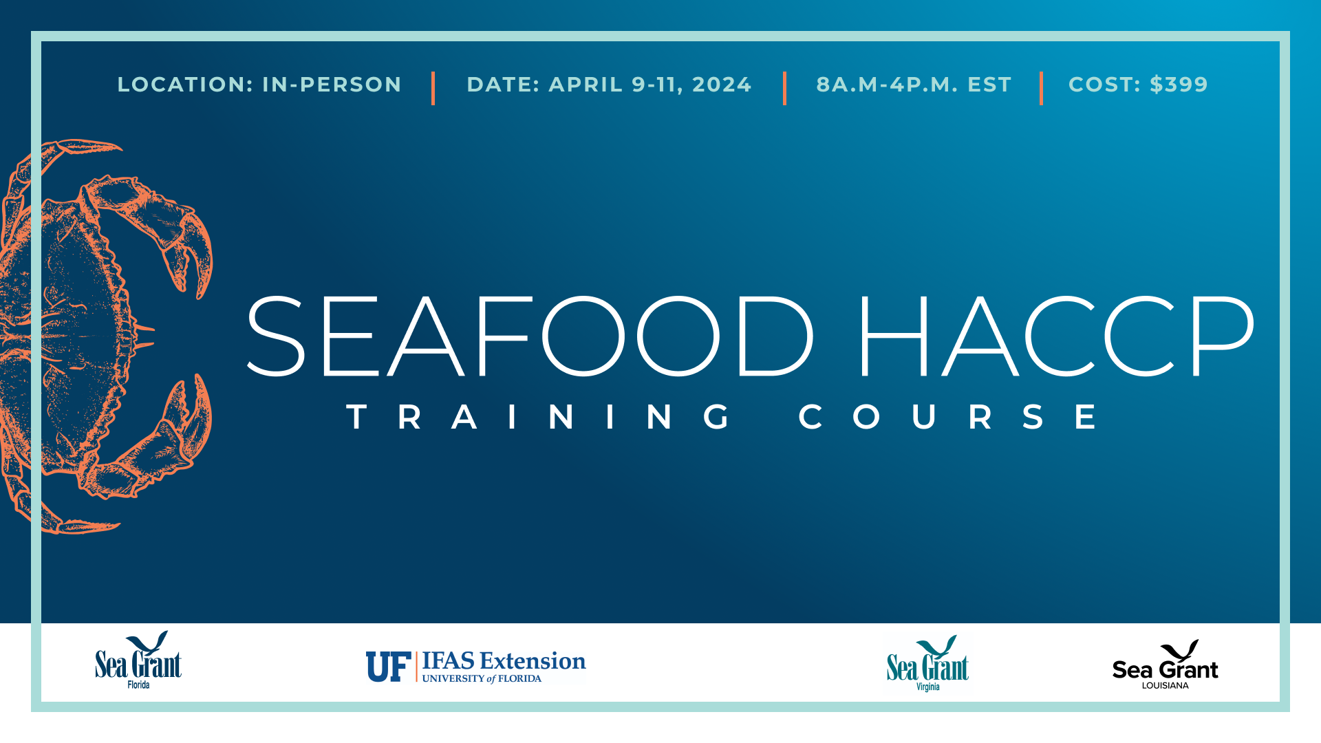 In-Person Basic Seafood HACCP Training