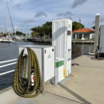 boat pumpout station at marina