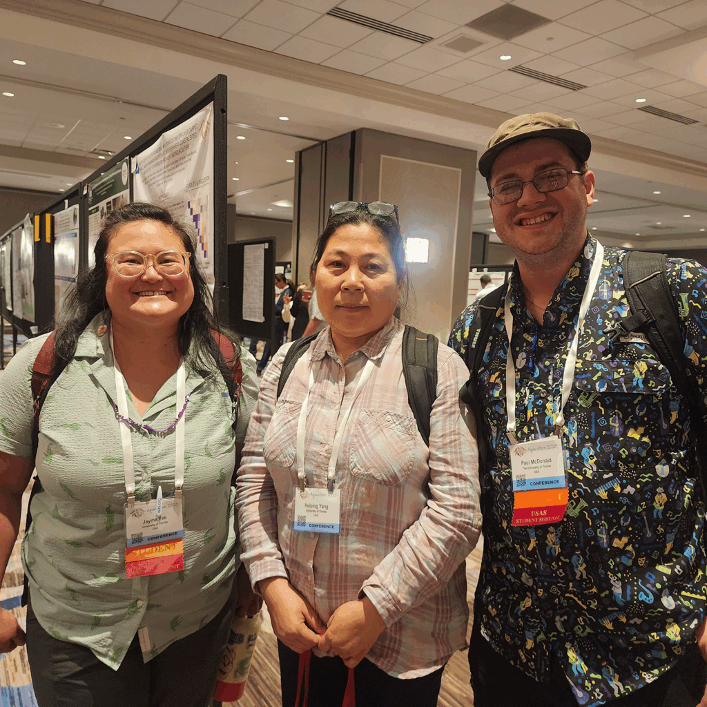 Paul with labmate Jaymee Yee and Dr. Yang-Huiping