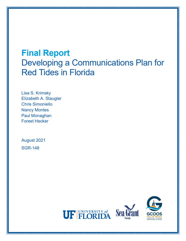 Developing a Communications Plan for Red Tides in Florida