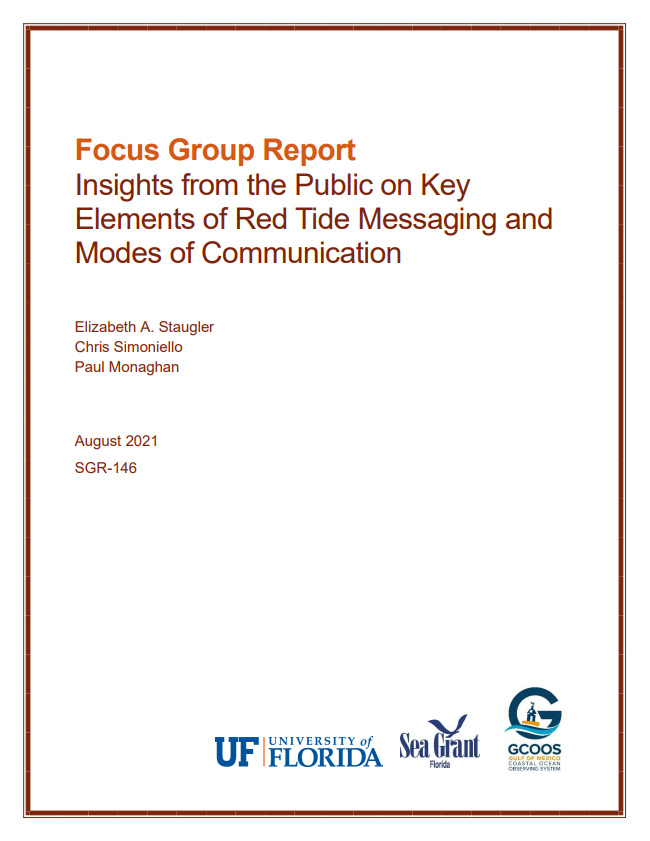 Insights from the Public on Key Elements of Red Tide Messaging and Modes of Communication